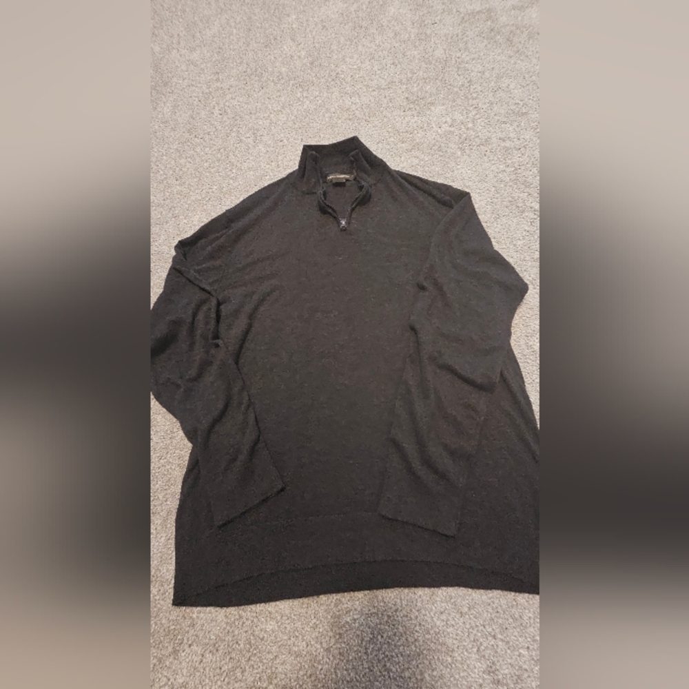 French Connection Men's Dark Grey Light Knit